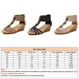 Ferndule Wedge Sandals for Women Open Toe Casual Summer Roman High Heel Beach Shoes