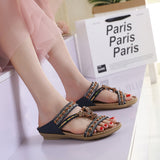 Ferndule Women Flip Flops Buckles Slippers Arch Support Non-Slip Beach Sandals Summer Shoes