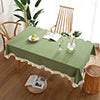 Ruffle Cotton Table Cloth Cover Rectangle Square Tablecloth Dining Wedding Decor