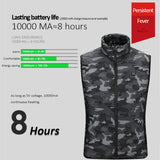 Electric USB Heated Vest Warm Body Heating Coat Jacket Men Women Winter Outwear