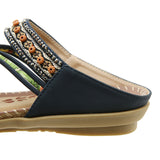 Ferndule Women Flip Flops Buckles Slippers Arch Support Non-Slip Beach Sandals Summer Shoes