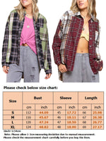 Women Boyfriend Baggy Tops Button Down Casual Shirts Ladies Long Sleeve Holiday Tunic Shirt With Pocket