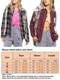 Women Boyfriend Baggy Tops Button Down Casual Shirts Ladies Long Sleeve Holiday Tunic Shirt With Pocket