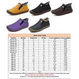 Adult Unisex Solid Color Fall Winter Warm Slip On Anti Slip Round Toe Flat Shoes