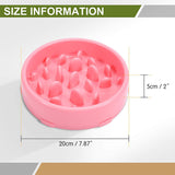 Slow Feeder Dog Bowl Anti Bloat Non Skid Pet Cat Puppy Food Dish Water Feeding