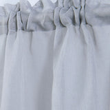 Voile Sheer Window Toppers Valances Semi-Sheer Rod Pocket Curtain Panel Home Kitchen Cafe Small Window Drapes Decor, 1Pcs, 52x18"