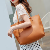 Women PU Leather Tassels Shoulder Bag Tote Large Capacity Handbag Messenger Bag