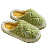 Unisex Indoor Floor Slippers Slides Flat Shoes Mules Round Toe Footwear Slip On