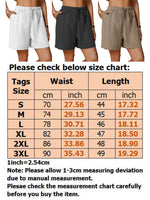 Women Cotton Linen Loose Fitting Casual Short Pants Elastic Waist Yoga Shorts Summer Beach Drawstring Shorts with Pockets