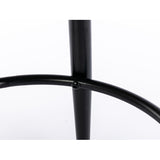 Goory Industrial Round Bar Stools Set of 2, PU Leather 2pcs Barstool 30" Height Dining Chair Stool Counter Stools with Metal Footrest for Kitchen Island Height,Pub Bar Coffee Shop,Gray