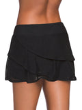UKAP Women Ladies High Waist Swim Skirt Bikini Swimwear 3 Layers Bottoms Boyshorts Girls Swim Shorts Swimsuit Beachwear Swimming Costumes Bathing Suit Summer Beach S-XXL