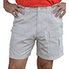 Men Casual Multi-pockets Cargo Short Mens Leisure Bottoms Elastic Waist Workout Solid Color Lounge Beach Shorts