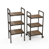 Gplesas 6-Shelf 6 Tier Unit Freestanding Garage Shelves Furniture Modern Storage Shelf Heavy Duty Industrial Shelving Wheels Kitchen Office