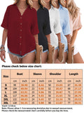 Women Loose Solid Color Tee Shirt Ladies Basic T-shirt Short Sleeve Vacation Roll Casual Blouse