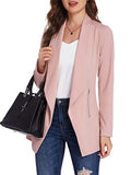 Autumn Casual Blazer Suit Coat For Women Slim Fit Lapel Blazer Jacket Ladies Long Sleeve Work Cardigan with Pockets