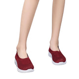 Women's Soft Flats Mesh Shoes Breathable Slip On Walking Shoes Casual Comfort