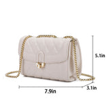 Women PU Leather Chain Shoulder Bag Messenger Crossbody Bag Clutch Purse Wallet