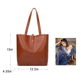 Women PU Leather Designer Shoulder Bag Tote Large Handbag Ladies Messenger Pouch