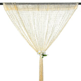 39"x78" String Door Curtain Beads Room Divider Crystal Tassel Fringe Beaded Window Panel