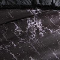 3Pcs Marble Duvet Quilt Cover Set Queen King Size Bedding Set With Pillowcases