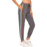 Lumento Women Causal Drawstring Waist Pants Active Workout Long Yoga Pants with Pockets