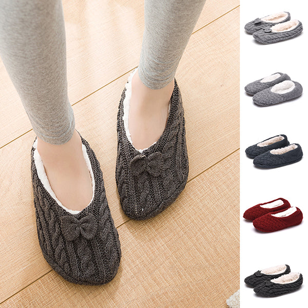 Women's Solid Color Flats Slippers Closed Toe Anti-slip Breathable Casual Shoes