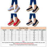 Womens Breathable Solid Color Slip On Round Toe Casual Daily Wear Platform Shoes