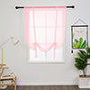 Tie Up Window Curtains, Sheer Window Drapes,Short Curtain Scarf,Cafe Kitchen Curtain Valance,Rod Pocket Curtain Panel
