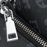 Men's 3 in 1 Crossbody Bags Briefcase Shoulder Satchel Bag Checkered Messenger Bag Handbag Casual Purse Wallet