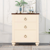 Gplesas Rectangular Console Table 2 Drawers Modern Cabinet Easy Assemble Sturdy Nightstand Furniture Bedroom Home