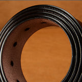 Unisex Belt Classic Stitched Microfiber Leather Dress Belts Adjustable Wristband