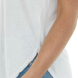 Casual Solid Color T-shirts for Women Loose Blouses Sleeveless Scoop Neck Basic Tunic Tank Top