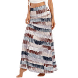 Women Floral Print Skirts Casual Flowy Long Skirts Boho Summer Beach Skirts