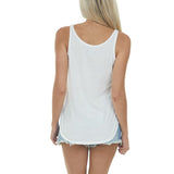 Casual Solid Color T-shirts for Women Loose Blouses Sleeveless Scoop Neck Basic Tunic Tank Top