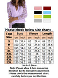 Womens V-Neck Lace Stitching Long Sleeve Casual Pullover Tops Blouse Basic Shirt