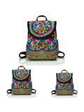 Women's Retro Handmade Embroidery Crossbody Bag Handbag Purses Shoulder Bag Tote