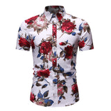 Men Hawaiian Short Sleeve Shirt Shorts Set Casual Beach Holiday Suit Loungewear