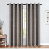 Grommet Blackout Curtain Panels Dinosaur and Stars Print Room Darkening Curtain Drapes for Girls Room Kids Bedroom