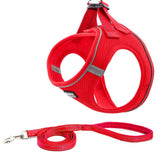 Pet Dog Puppy Harness & Leash Lead Set Traction Kit Adjustable Collar Reflective