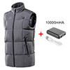 Women Men Electric Heated Vest Thermal Heated Jacket w/ Battery Pack USB Infrared Heating Pad Clothes Outwear Winter Warm Jacket Lightweight