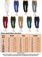 MAWCLOS Womens Casual Lounge Harem Pant Plus Size Elastic Waist Drawstring Hiking Jogger Workout Cargo Pants with Pockets