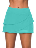 UKAP Women Ladies High Waist Swim Skirt Bikini Swimwear 3 Layers Bottoms Boyshorts Girls Swim Shorts Swimsuit Beachwear Swimming Costumes Bathing Suit Summer Beach S-XXL