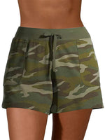Women Camouflage Quick-drying Shorts Casual Beach Soft Bottoms Sports Drawstring