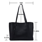 Women PU Leather Designer Shoulder Bag Tote Large Handbag Office Lady Messenger