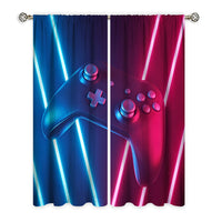 Goory Adults Teens Gamepad Bedroom Curtains Video Game Player Window Curtains for Kids Boys Modern Gamer Window Treatments Drapes Decor Living Room Darkening Curtains