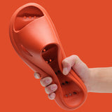 Unisex Solid Color Slippers Backless Beach Shower Backless Open Toe Casual Shoes