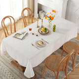 Hollow Cotton Table Cloth Cover Rectangle Square Tablecloth Kitchen Dining Decor