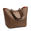 Women PU Leather Handbag Tote Single Shoulder Bag Large Capacity With Inner Bag
