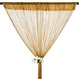 39"x78" String Door Curtain Beads Room Divider Crystal Tassel Fringe Beaded Window Panel