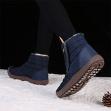 Women Men Winter Ankle Bootie Non-Slip Short Boots Slip On Outdoor Shoes
